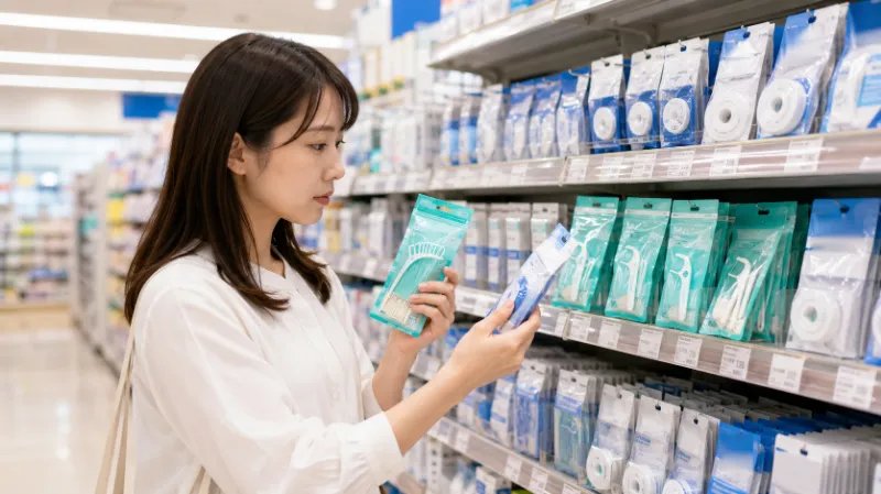 フロスとは？歯ブラシだけでは落としにくい歯間汚れを取るケア用品
