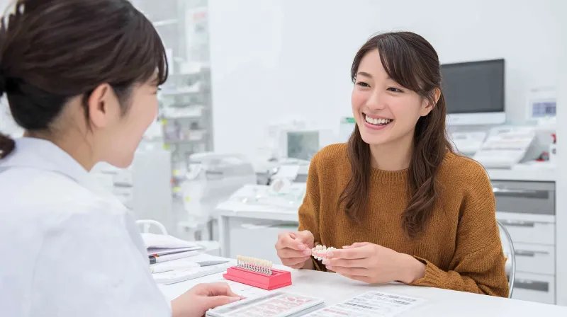 口元全体の自然な白さを目指すなら「天然歯を先にホワイトニング」