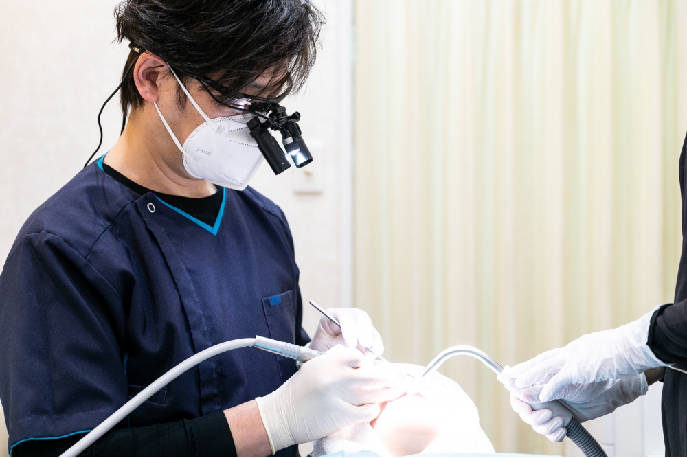 山村歯科クリニックの治療風景