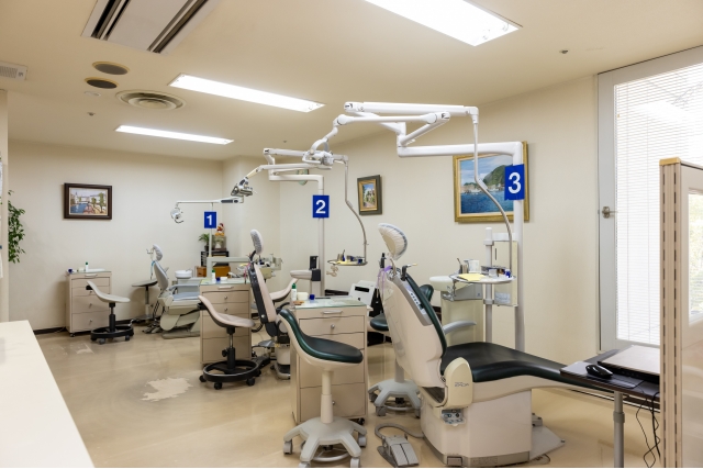 パークシティ歯科診療所の第1診療室ユニット1・2・3