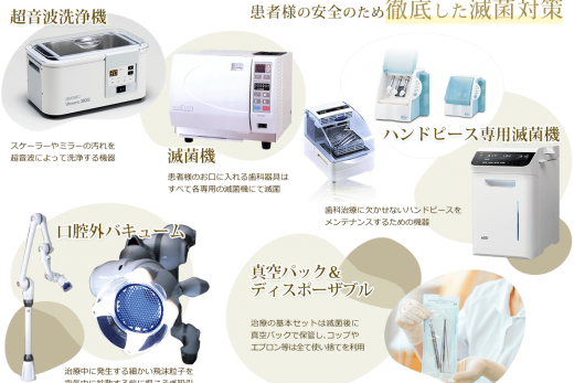 牛嶋歯科医院の滅菌対策